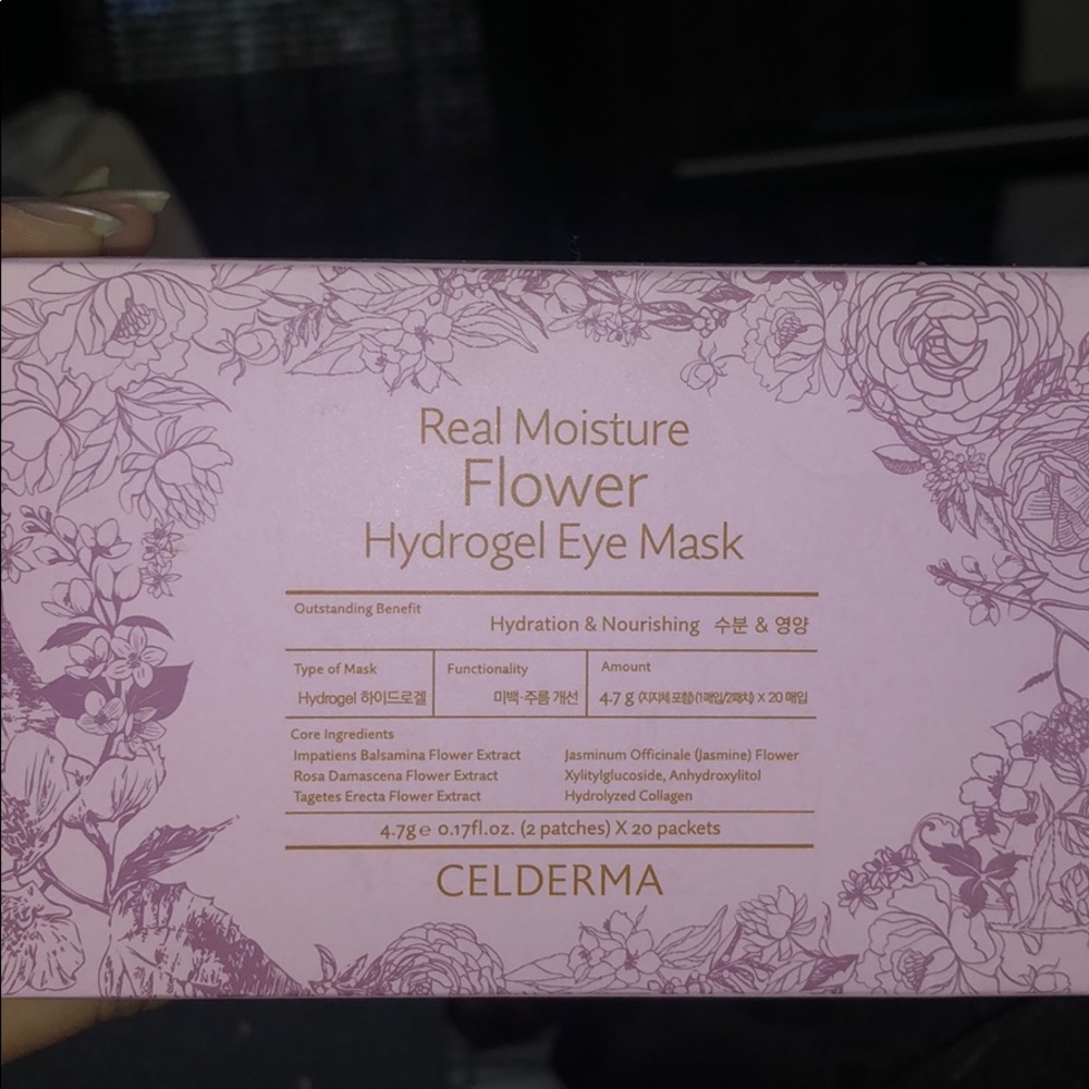 Celderma hydrogel eye mask